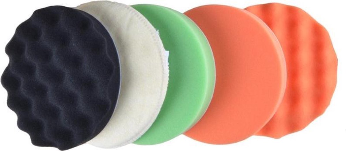 Polijstschijven 150mm Zwart 3stuks