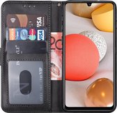 Samsung Galaxy a22 5G hoesje bookcase zwart wallet case portemonnee book case cover