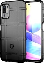 Xiaomi Redmi Note 10 5G Hoesje - Mobigear - Rugged Shield Serie - TPU Backcover - Zwart - Hoesje Geschikt Voor Xiaomi Redmi Note 10 5G