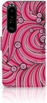 Hoesje ontwerpen Sony Xperia 1 III GSM Hoesje Swirl Pink