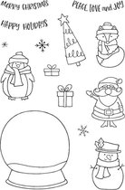 Snow Globe Clear Stamps (JD065) (DISCONTINUED)