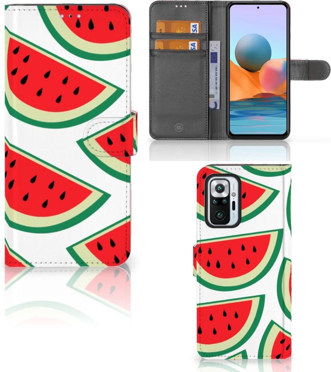 Xiaomi Redmi Note 10 Pro Book Cover Watermelons