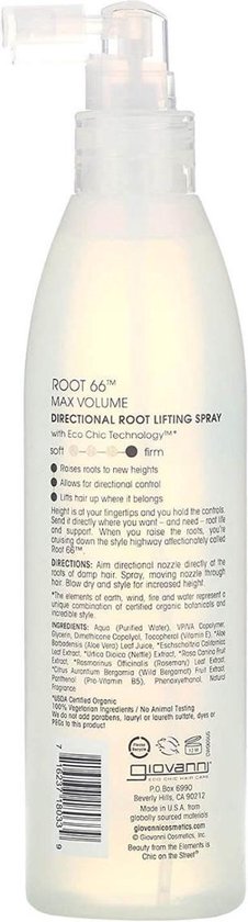 Giovanni Cosmetics - Root 66 Max Volume Hair Root Lifting Spray 250 ml