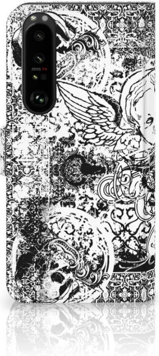 Telefoonhoesje met Naam Sony Xperia 1 III Skulls Angel