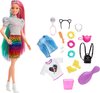 foto van Barbie Leopard Regenbooghaar Pop - Modepop