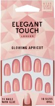 Elegant Touch Glowing Apricot Nails - Kunstnagels - Nagels - Press on nails - Plaknagels - Nepnagels - 24 stuks - Beste Kwaliteit
