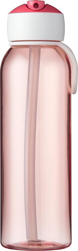 Allergisch Klooster geschenk Mepal – waterfles flip-up Campus – 500 ml – Roze – drinkfles met een rietje  – geschikt... | bol.com