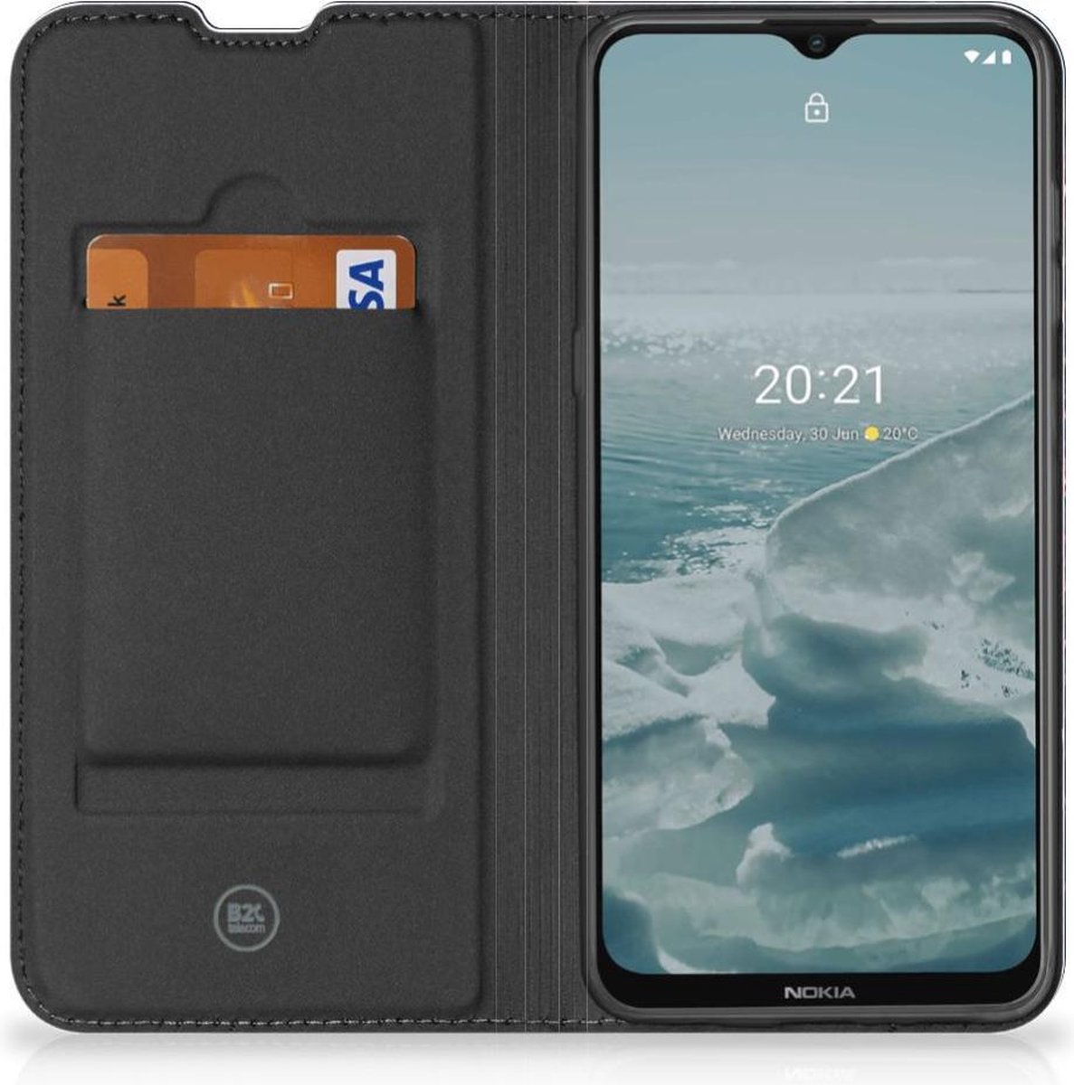 Custodia Portafoglio Per Nokia G10 E G20, Pieghevole Flip In Pelle Con Supporto E Slot Carte
