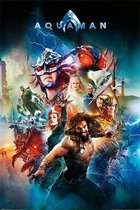 Poster - Aquaman Battle For Atlantis - 91.5 X 61 Cm - Multicolor