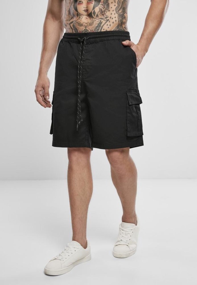 Urban Classics Drawstring Cargo Cargo Korte broek 4XL Zwart