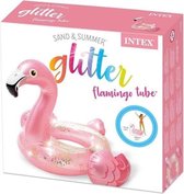 Intex Opblaasdier Glitter Flamingo 119 Cm Vinyl Roze/goud