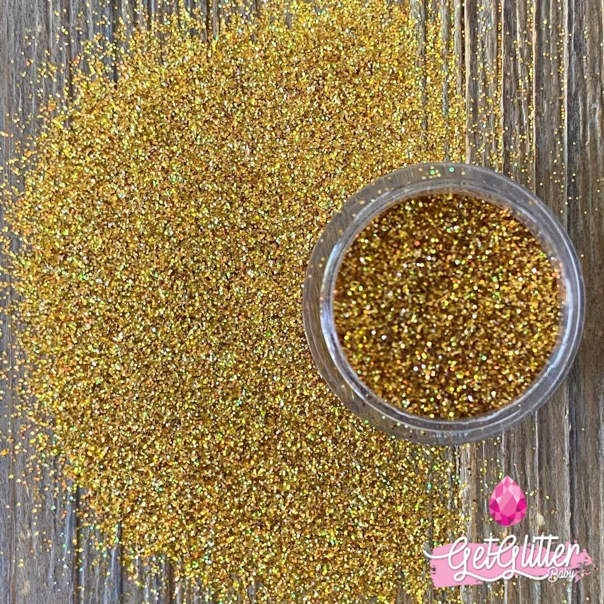 GetGlitterBaby® - Gouden Fijne Poeder Biologische / Biologisch Milieuvriendelijke afbreekbare Festival Glitters voor Lichaam en Gezicht Jewels / Vegan Bio Biodegradable Face Body Glitter Glue - Goud + Huid Lijm — cadeau in Verzorging - foto 2