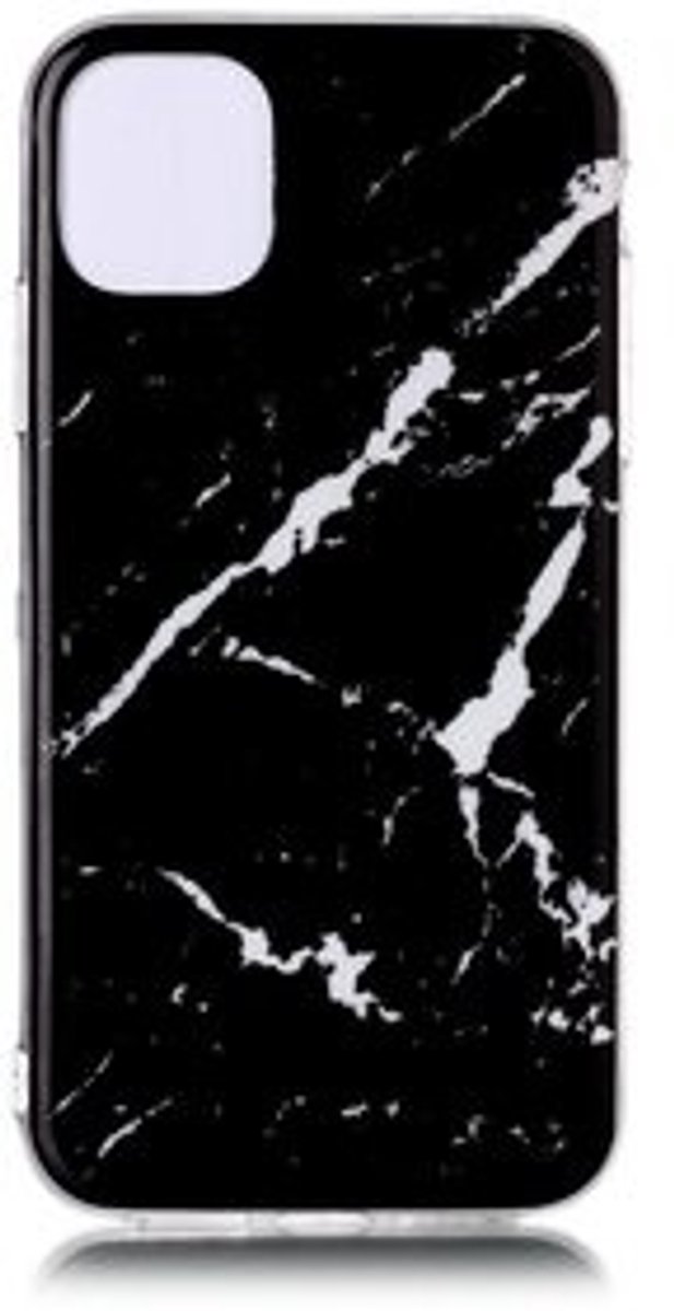BixB Samsung A51 Hoesje - Backcover Marmer – Zwart