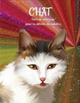 chat livre de coloriage pour la detente des adultes