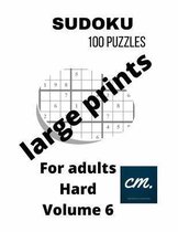 Hard sudoku puzzle book for adults Volume 6