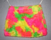 verkleedkleding 1087, multicolour neon rokje kinderen, maat 104