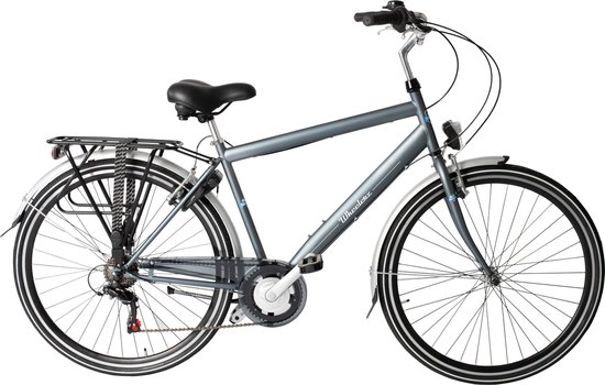Wheelerz herenfiets 49cm grijs rijklaar | bol.com