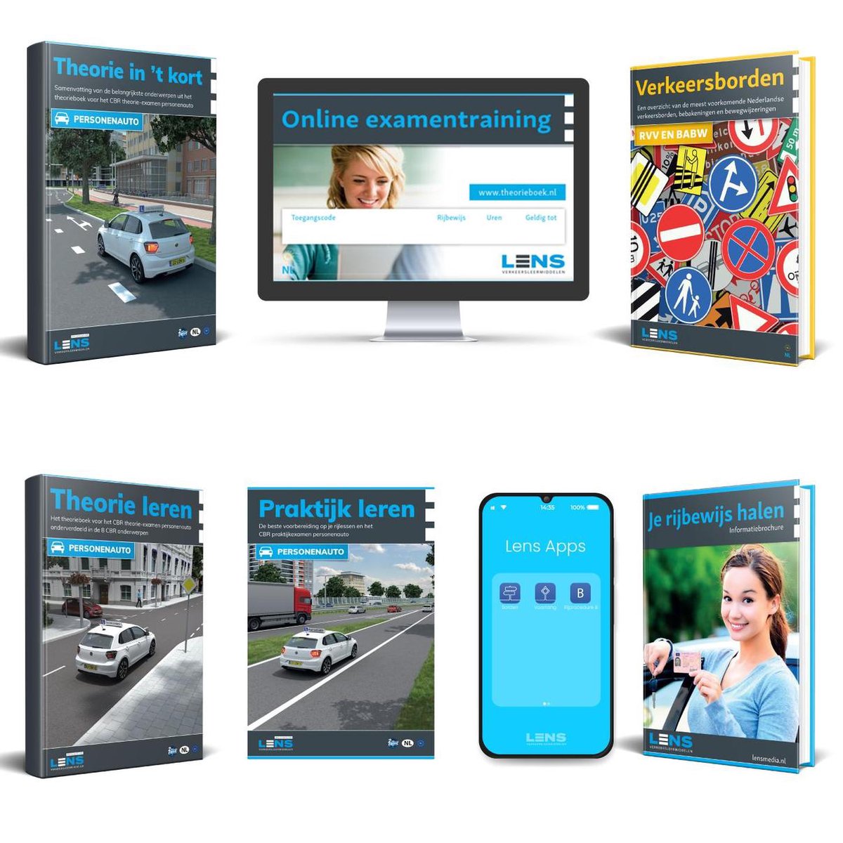 Rijbewijs B Theorieboek 2021 - Auto Theorie Pakket voor Theorie Leren Nederland met o.a. 50 online e