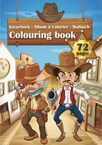 Colouring Book - Kleurboek - Cowboy - Paarden - Stieren - Wilde westen - 72 Pagina's