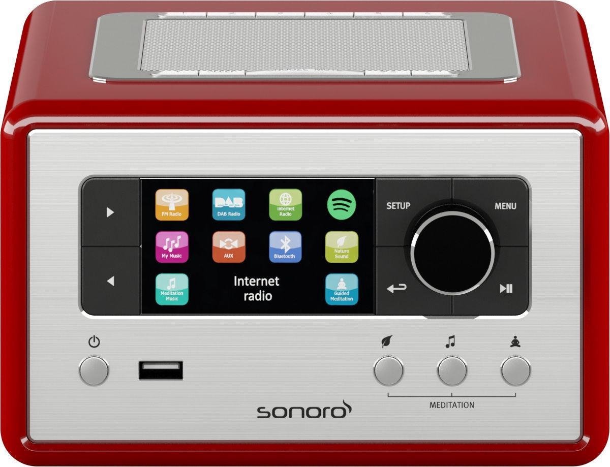 Sonoro RELAX V2 - WiFi - Spotify - DAB + radio - Bluetooth - Rood