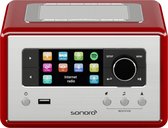 Bol.com Sonoro RELAX V2 - WiFi - Spotify - DAB + radio - Bluetooth - Rood aanbieding