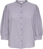 Jacqueline de Yong Blouse Jdyphoebe 3/4 Puff Shirt Wvn 15233514 Lavender Gray Dames Maat - W40