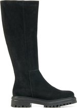 Mace Vrouwen Suède Effen Klassieke laars / Laarzen / Damesschoenen M1097 - Zwart - Maat 42