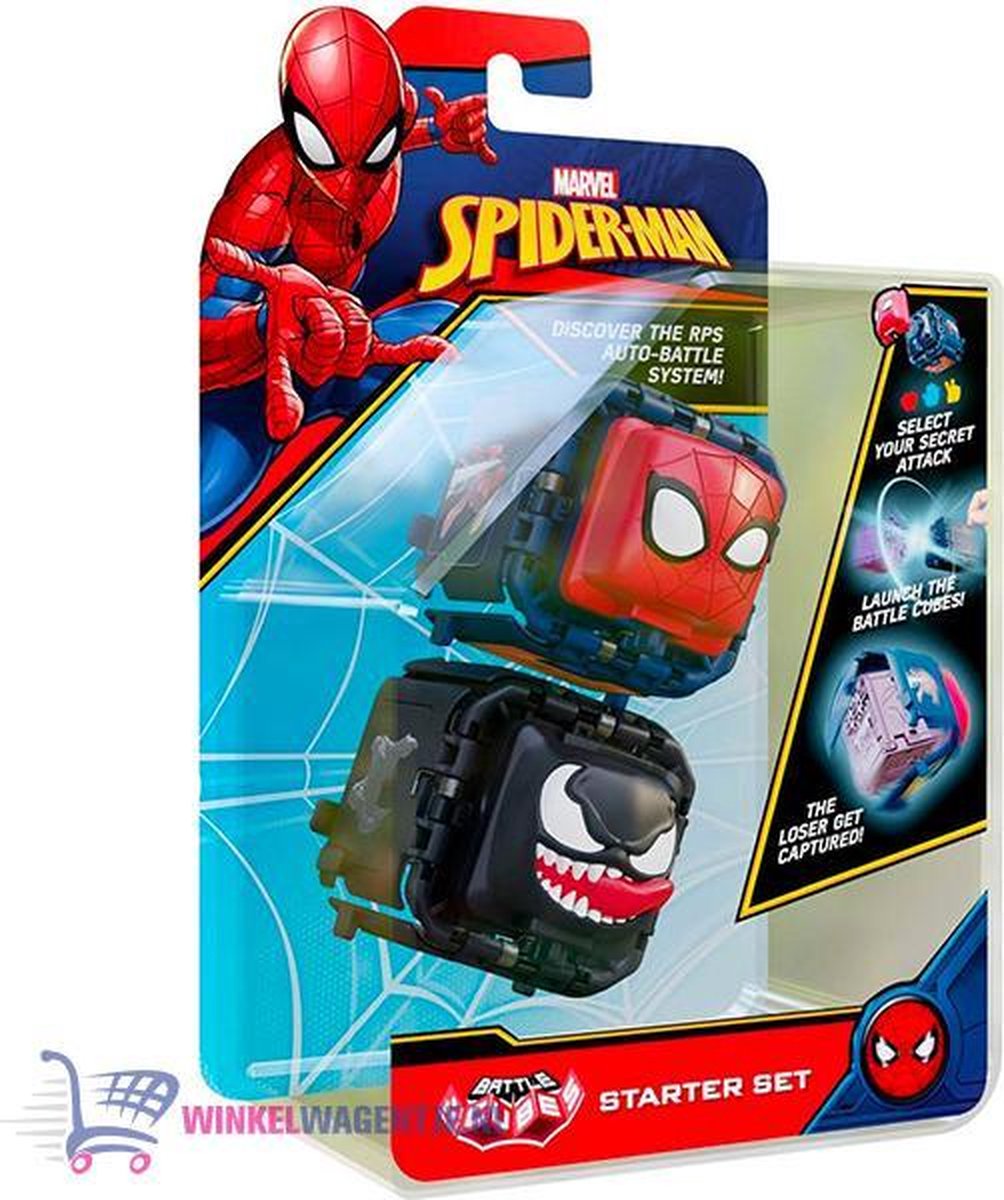 Marvel Battle Cube - Spider-Man vs Venom - Speelfiguur - Battle Fidget Set - Marvel