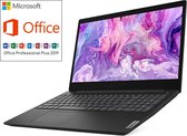 Lenovo ideapad 3 - 15 inch - AMD Ryzen 3 3250U - 4GB werkgeheugen - 128GB SSD - Windows 10 - incl. Office Professional! (verloopt niet, geen abonnement)