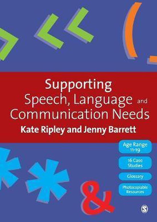 Support Speech Language & Communic Needs 9781412947619 Kate Ripley