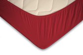 Damai - Topper Hoeslaken - Jersey - 90 x 210 cm - Red