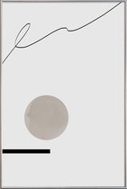 JUNIQE - Poster met kunststof lijst Jump -30x45 /Wit