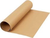 Faux Leather Papier , b: 50 cm,  350 g/m2, lichtbruin, 1m