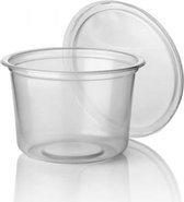 Sealbare Potten + oversluit Ø 116x69mm Glashelder (1000 st.)