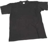 T-shirt, zwart, B: 40 cm, 7-8 jaar, ronde hals, 1 stuk