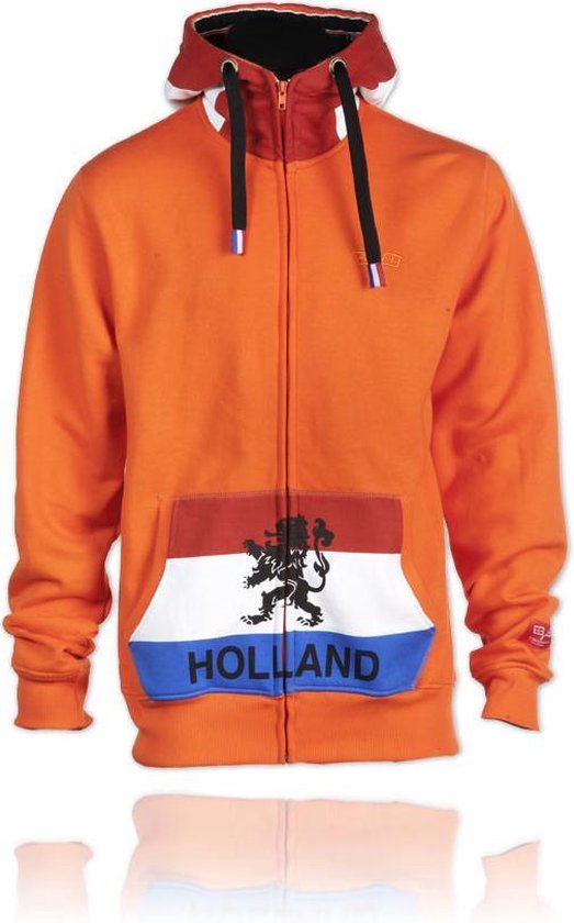 Flaghoody - Nederland elftal hoody Holland Lion Oranje XL - Flaghoody