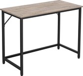 Hoppa! computertafel - 100x50x70 cm - metaal - grijs/zwart