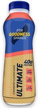 For Goodness Shakes Ultimate 40 gram Protein Shake - kant en klare eiwit shake / Proteine shake - Strawberry 10 x 475ml
