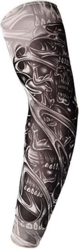 Arm tattoo sleeve Stoere nep Kous band - Tatoeage tijdelijk Volwassenen -... | bol.com