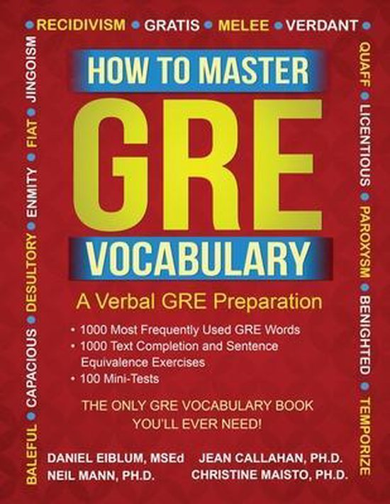How to Master GRE Vocabulary - cover