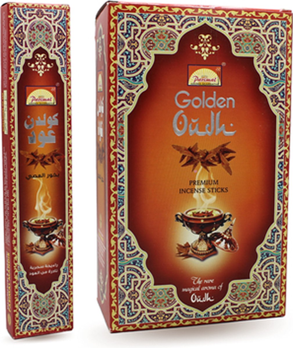 Green Tree Candle Parimal Golden Oudh Incense 15 gr 12 pakjes Multicolor