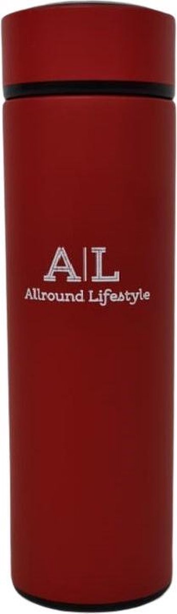 Zoem - Thermosfles - 500ml - Drinkfles - Waterfles - Thermosbeker - Isoleerfles - Dubbelwandig - RVS - Rood