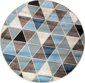 Aledin Carpets - Mare - Rond Vloerkleed 150 cm - Modern - Laagpolig - Tapijten woonkamer
