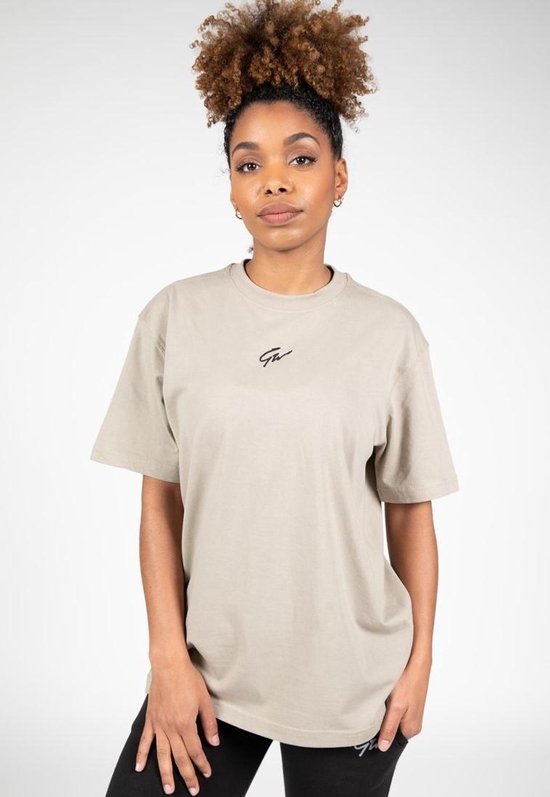 gemeenschap Zichtbaar bed Gorilla Wear Bixby Oversized T-Shirt - Beige - L | bol.com