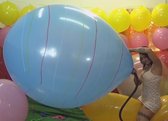 Zuid Amerikaanse 40 inch - 1 meter+ reuze ballon met streep - 100 cm+ - grote ballonnen