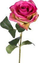 Viv! Home Luxuries Roos - zijden bloem - fuchsia - topkwaliteit