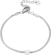 Michelle Bijoux Armband Hart Glad Ketting Zilver JE13382