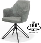 ARMST CALVIN DRAAIVOET ZW-ST SOFT GROEN