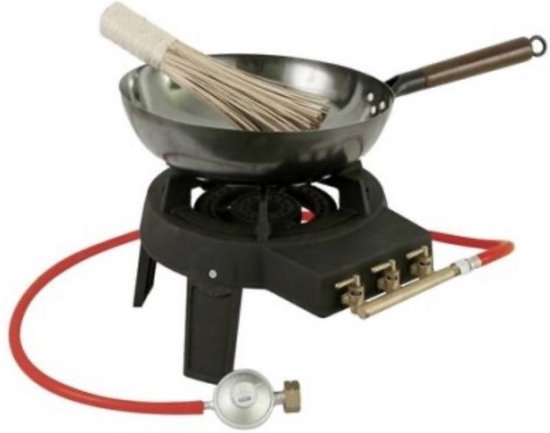 Grill Guru Easy Asia  complete outside burner kit met wok - Grill Guru
