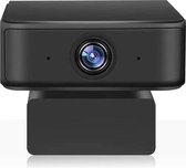 DrPhone CW5 USB Webcam 2MP - 360 Ai intelligente opnamen - Automatisch Volgen Gezicht & Lichaam -1080P Full HD Met Microfoon - Zwart